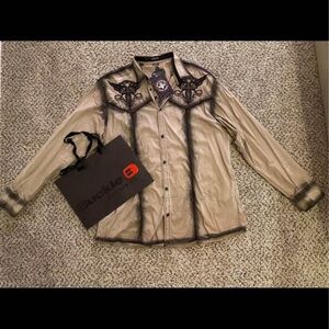 Buckle Men’s Shirt size XXL (stretchy)  NEW/Tag